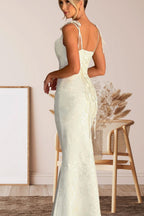 Solid Sash Backless Mermaid Formal Dress image 10