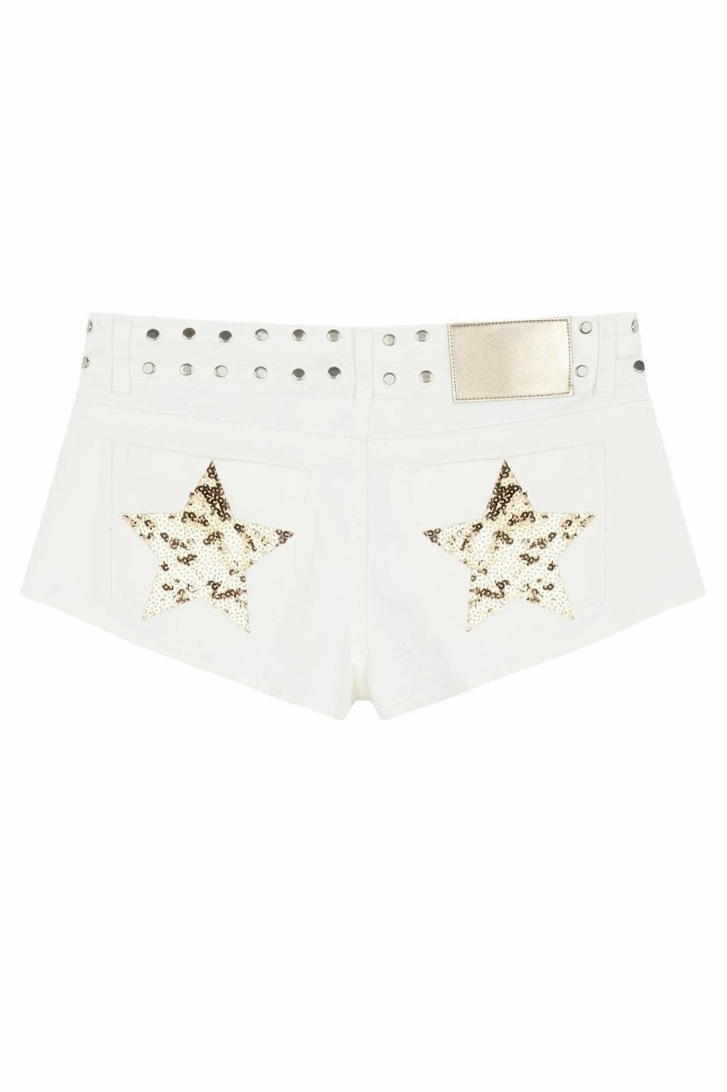 Y2K Hot Star Print Denim Shorts image 6