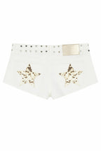 Y2K Hot Star Print Denim Shorts image 6