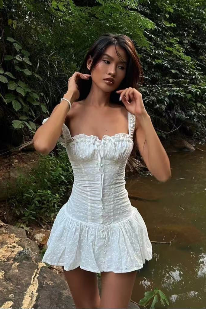 Embroidered Cotton Cami Boho Dress image 2