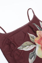 Floral Mesh Tie Split Bodycon Cami Party Dress image 7