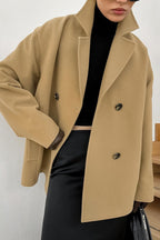 Loose Wool Lapel Coat image 4