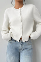 Lightweight Round Neck Button Cardigan image 19
