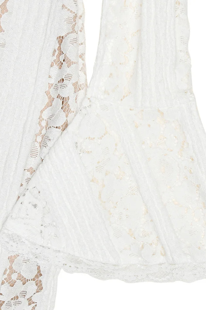Lace Off Shoulder Maxi Boho Dress image 13