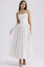 Sexy Floral Cami Bodycon Maxi Dress image 10