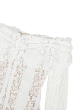 Off-Shoulder Lace Bodycon Boho Dress image 4