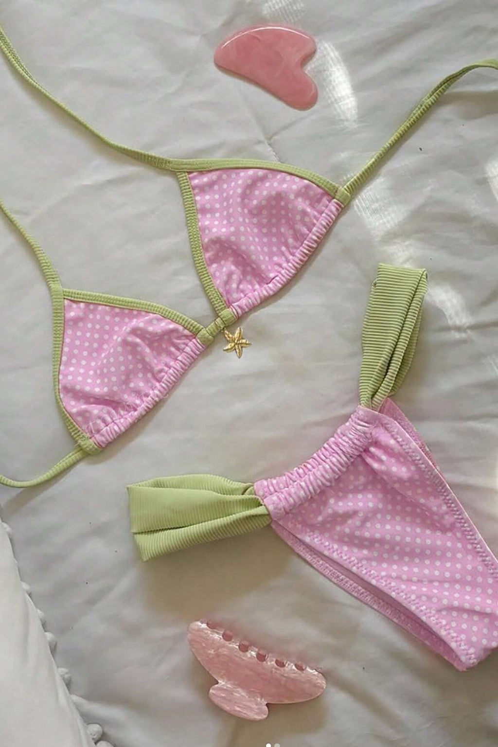 Sexy Triangle Cup Two Piece Swim Set image 2