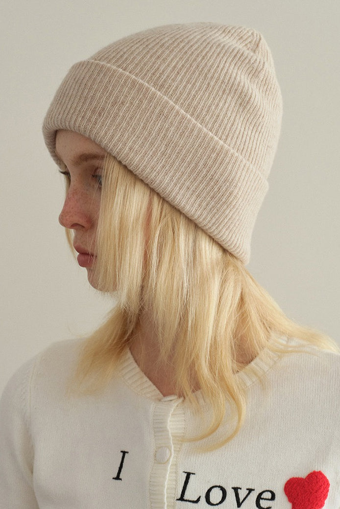 Solid Color Double Layer Soft Wool Knitted Hat image 5