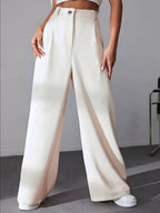 Elise Pleated Trousers styled for Avrienne