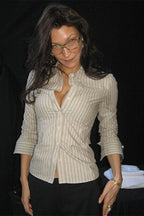 Elegant Striped Regular Shoulder Fitted Blouse image 3