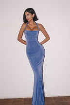 Luminous Mermaid Halter Neck Formal Dress image 2