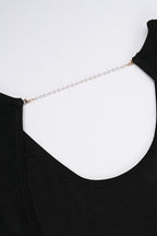 Backless Chain Long Sleeve Split Party Dress image 11