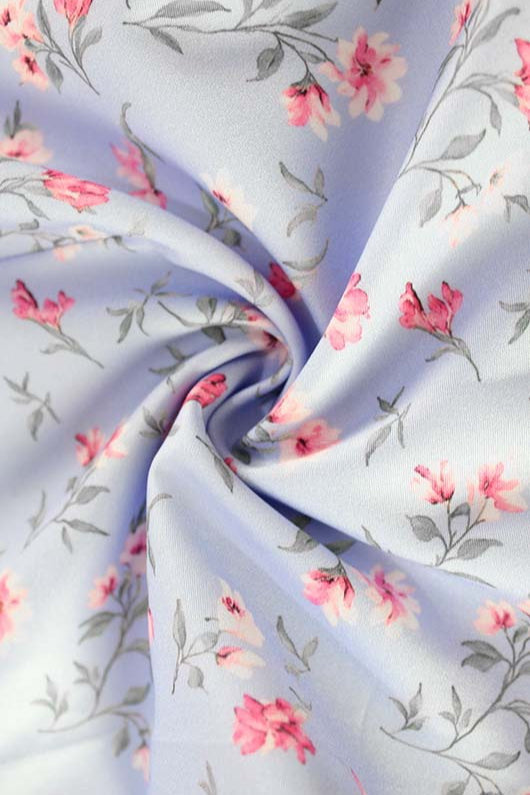 Floral Lapel Button Ruffle Mini Dress image 4