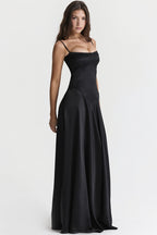 Lined Jacquard Satin Cami Maxi Dress image 7