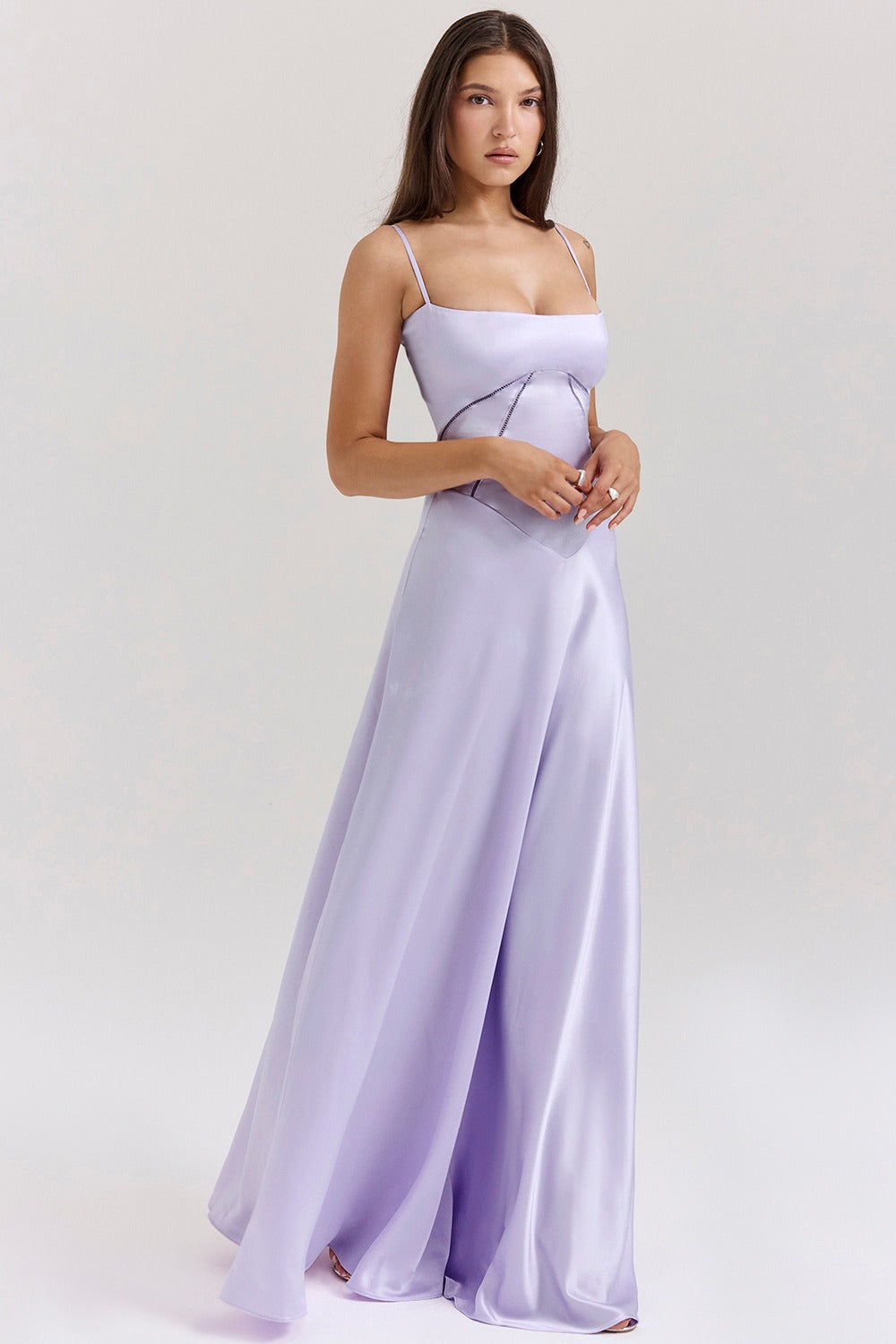 Elegant Cami Backless Maxi Party Dress image 18