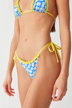 Dot Print Lace Bikini Set image 3