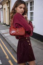 Corduroy A-Line Bodycon Skirt image 3