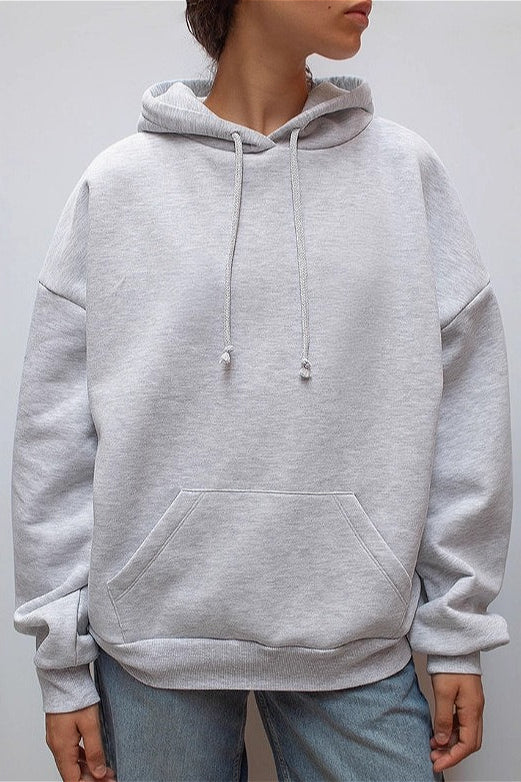 Solid Sequin Wing Graphic Relaxed Hoodie image 4