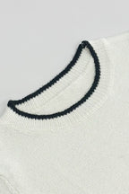 Color-Block Long Sleeve Knit Slim Sweater Dress image 5