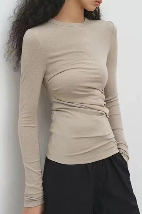 Cashmere Solid Slim Fit Knit Top image 1