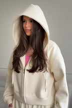 Zipper Hoodie Long Sleeve Wide Leg Pants Two Piece Set image 12
