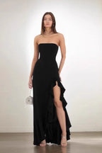 Ruffled Bustier Side Slit Formal Dress image 10