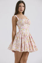 Floral Cami Ballet Puff Mini Dress image 2