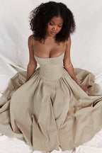 Elegant Vintage Cami Bodycon Midi Dress image 10