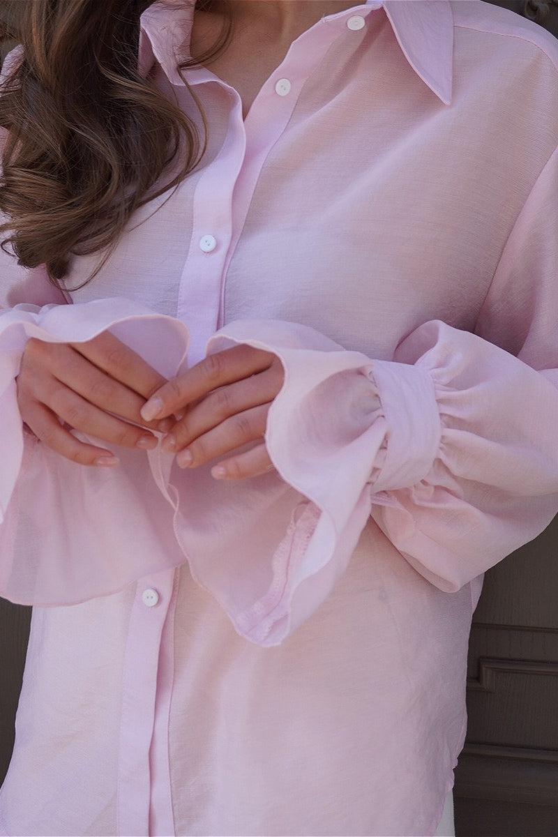 Tencel Button Up Long Sleeve Blouse image 4
