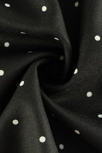 Polka Dot V-Neck A-Line Mini Dress image 4