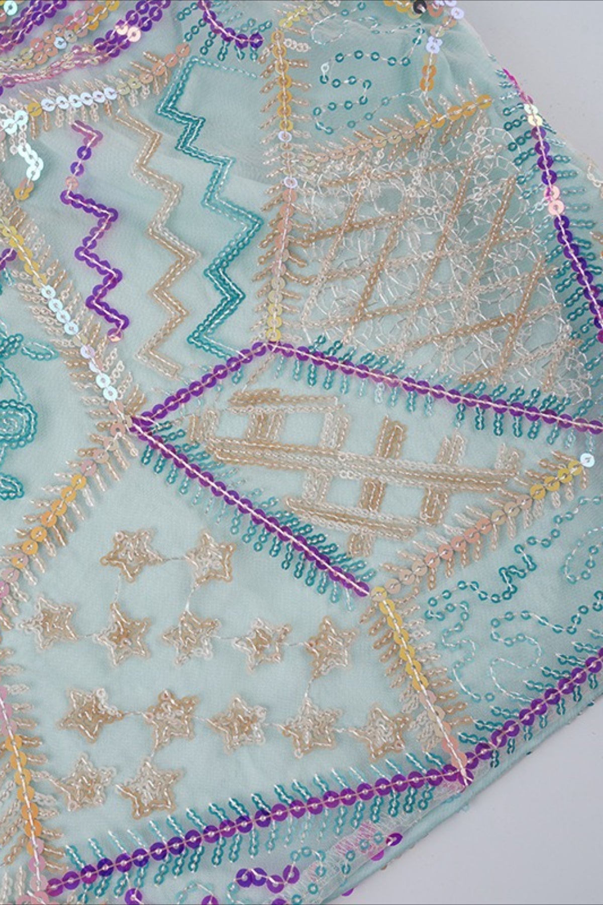 Sequin V Neck Tie Back Halter Top image 6