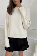 Loose Basic Knit Pullover Sweater image 1