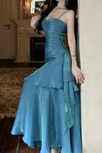 Satin Ruffle Trim Party Dress image 6