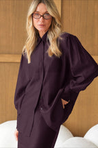 Vintage Collared Tencel Shirt Dress Two Piece Set image 1
