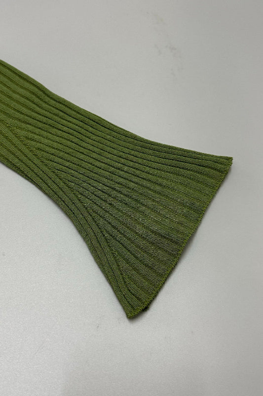 Tie-Front Cropped Ribbed Knit Cardigan image 4