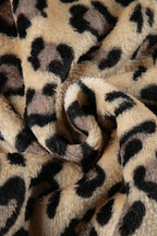 Sexy Leopard Plush Crop Coat image 8