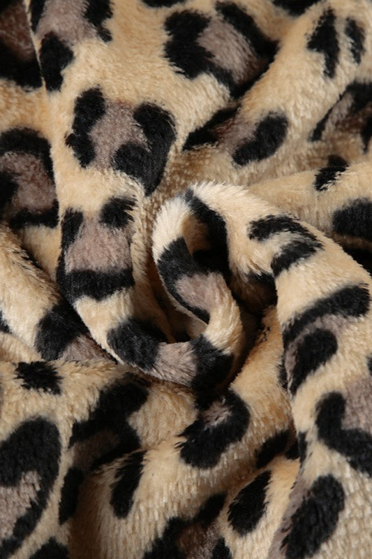 Sexy Leopard Plush Crop Coat image 8