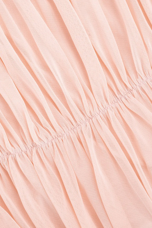 Solid Pleated Elegant Slim Mini Dress image 5