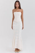 Embroidered Bustier Bodycon Formal Dress image 1