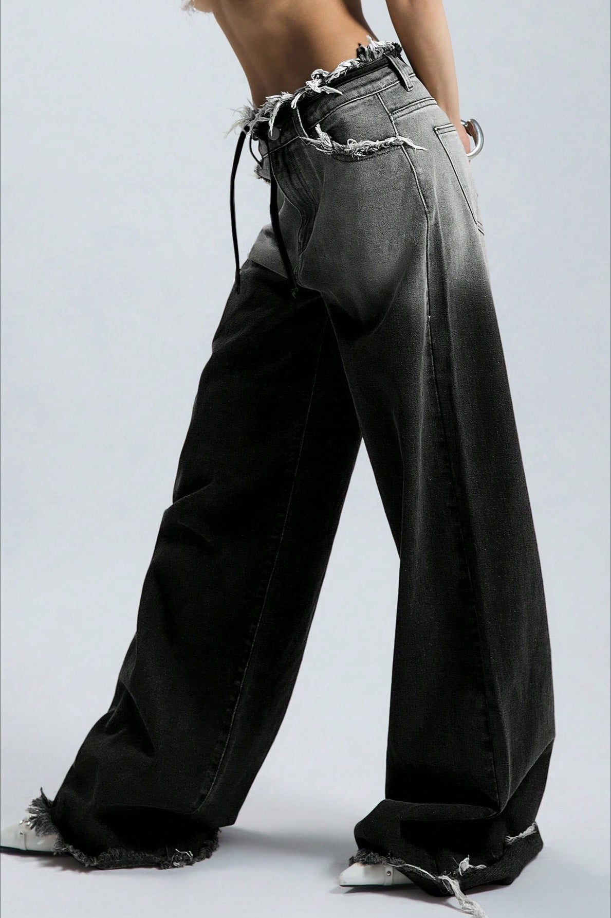 Ombre Low Rise Straight Leg Jeans image 6
