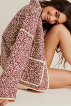 Loose Printed Quilted Padded Coat image 3