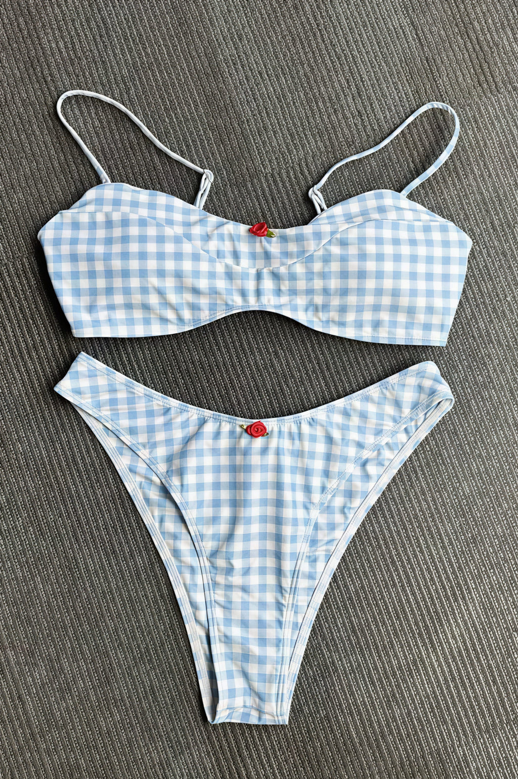 Sexy Lace Up Triangle Bikini Two Piece Sets image 2