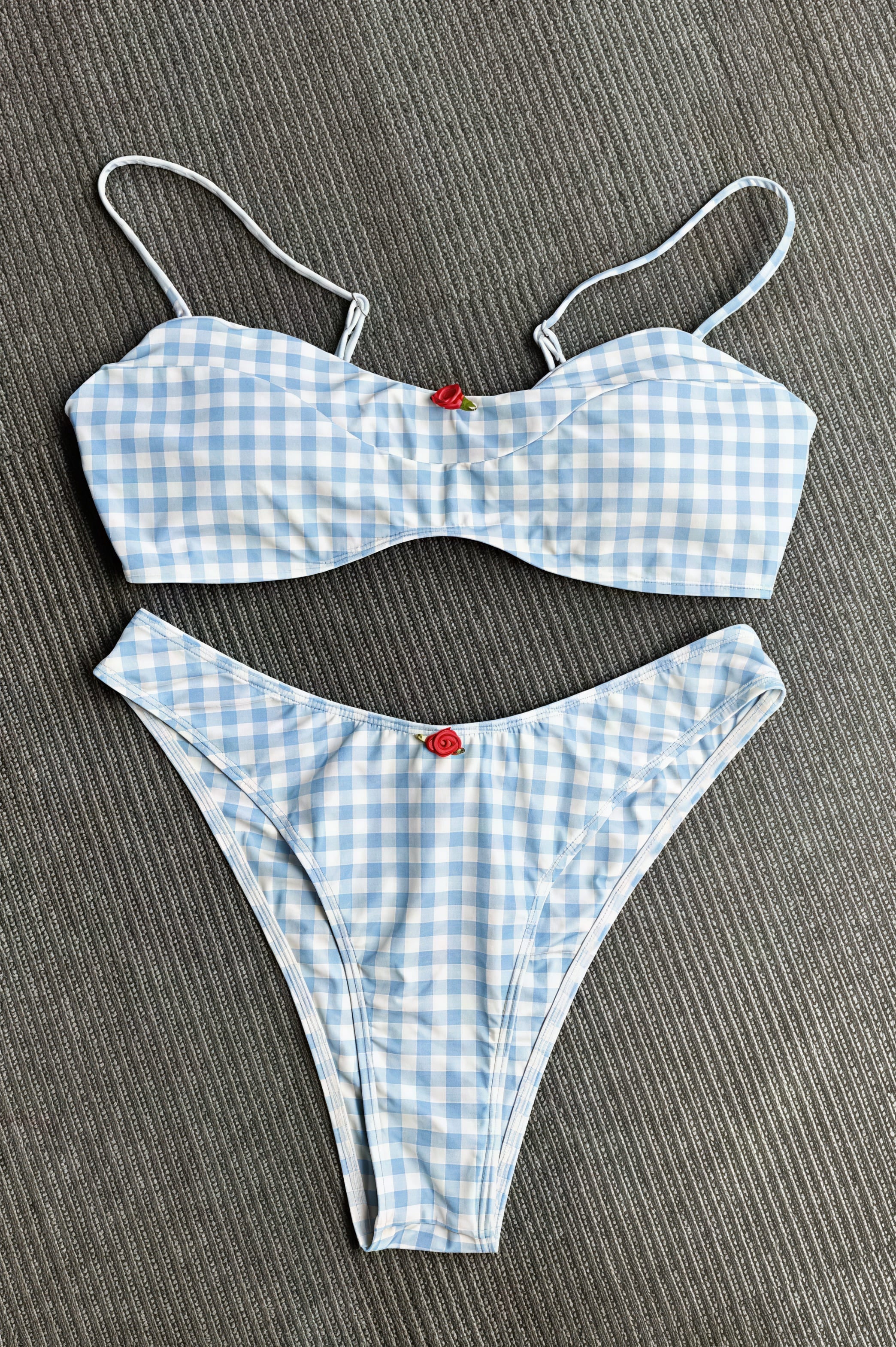 Sexy Lace Up Triangle Bikini Two Piece Sets image 2