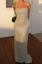 Sequin Strappy Party Dress image 3