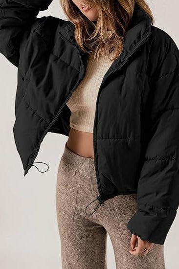 Classic Plain Quilted Puffer Jacket image 7