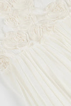 Rose Appliqué Ruffle Cami Maxi Dress image 4