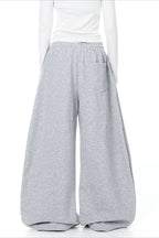Contrast Print Curved Leg Wide Pants image 6