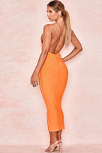 One Shoulder Backless Party Dress image 11