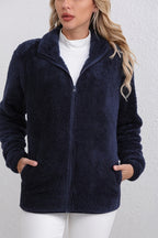 Casual Fuzzy Zipper Jacket image 6