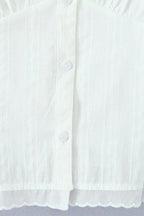 Retro Plaid Lace Trim V Neck Skirt Set image 6